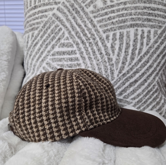 Vtg YounganTweed‎ Houndstooth Wool Baseball Cap - Picture 7 of 12